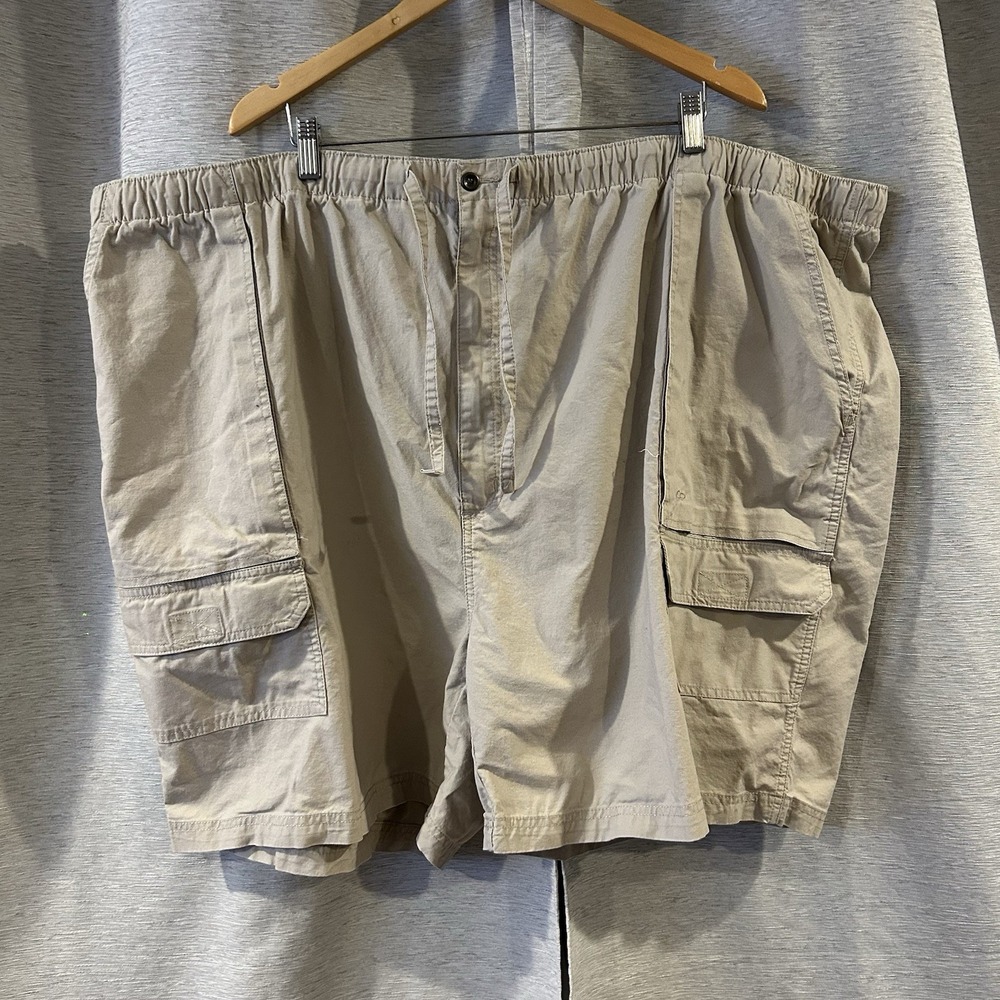 Vintage OP Ocean Pacific Shorts Men's Size 6X Khaki Surf Skate Elastic Waist 90s